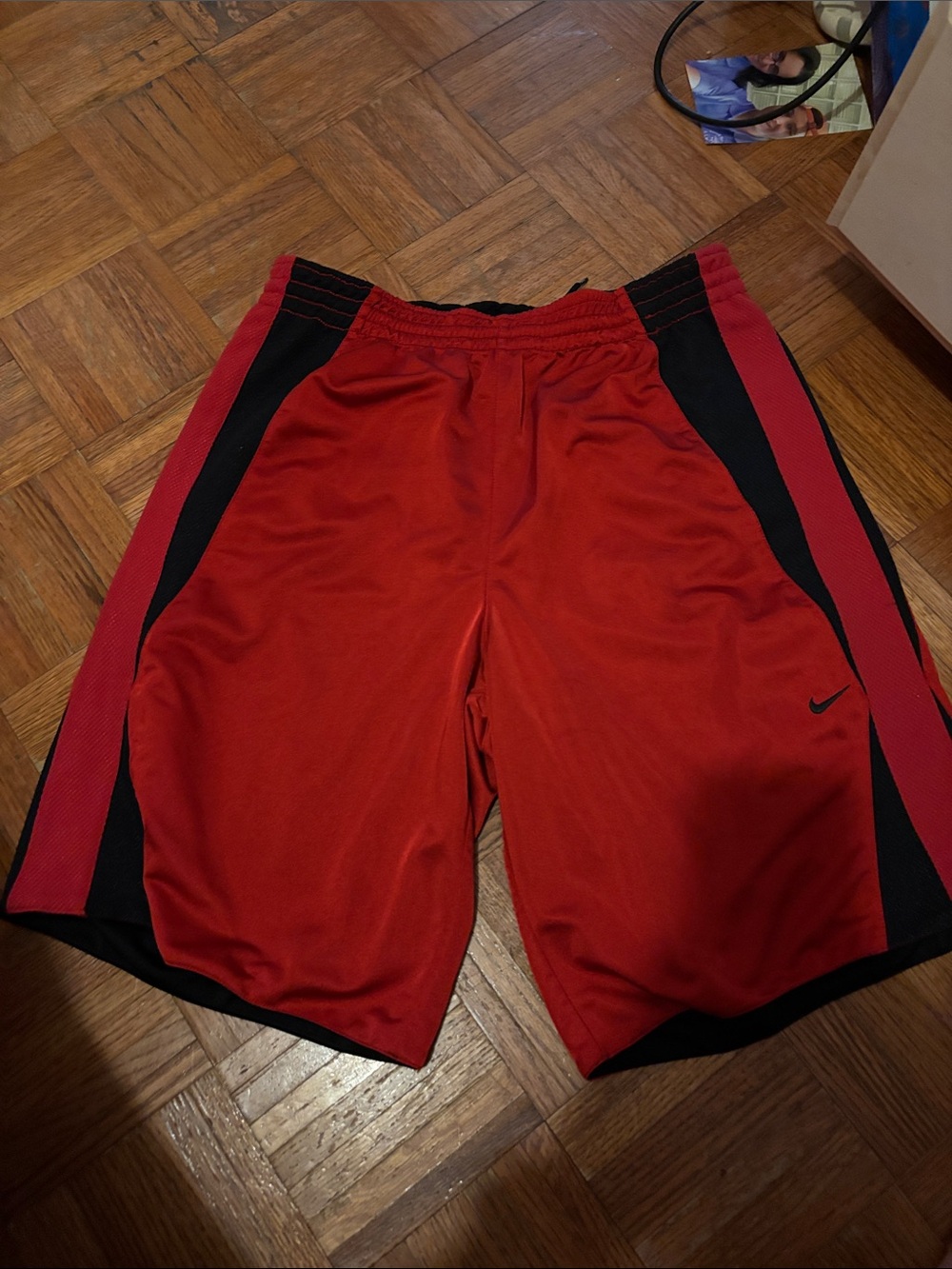 Nike Red and Black Men’s Athletic Shorts